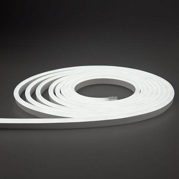 Шнур светодиодный гибкий неон LED SMD 8х16мм 120LED/м односторонний бел. 5м 131-005