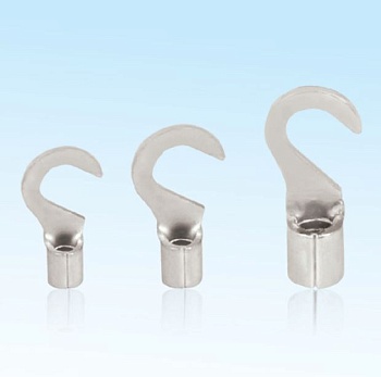 Наконечник крюковой, НК 6.0-3, 101558 - Кабельный наконечник, крюковой, медь, НК 6.0-3 (сечение проводника 4 - 6 мм кв., ширина крюка 3 мм), неизолированный, в упаковке 100 штук