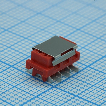DS1015-06-06R6SR - Розетка на плату IDC Micro Match 6 контактов, шаг 2.54мм, SMT