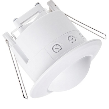 Датчик движения точечный микроволновый ДДТМ 01, 360°,1200 Вт, 3-2000 Лк, 1-8 м, 10-720 сек. 11-9219