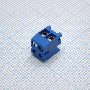 DG333K-3.5-02P-12-00A(H) - Винтовой клеммный блок с защитой провода, 2 контакта. Серия DG333K-3.5