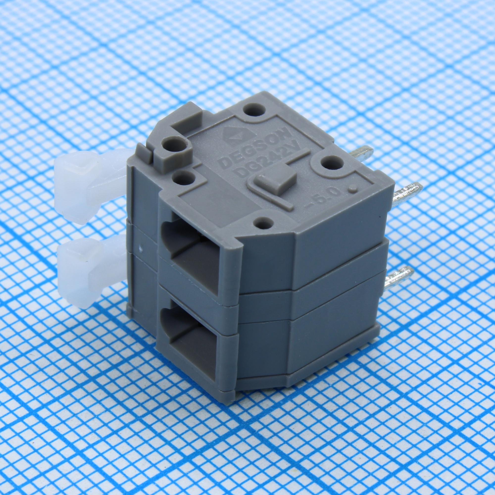 DG242V-7.5-02P-11-00A(H) - Нажимной, безвинтовой клеммный блок 2 контакта серия DG242V-7.5