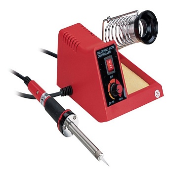 ZD-99 - Паяльная станция с аналоговой регулировкой температуры от 150°С до 450°С, 48 Вт, с держателем и губкой для чистки