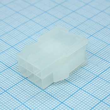 39012061 - Корпус разъема,  Вилка, 6 конт.(2х3) шаг 4.2 мм Серия Mini-Fit