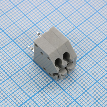 GT250-3.5-02P-11-01 - Нажимной безвинтовой клеммный блок 2 контакта. Зажим типа торцевой контакт. Серия GT250-3.5