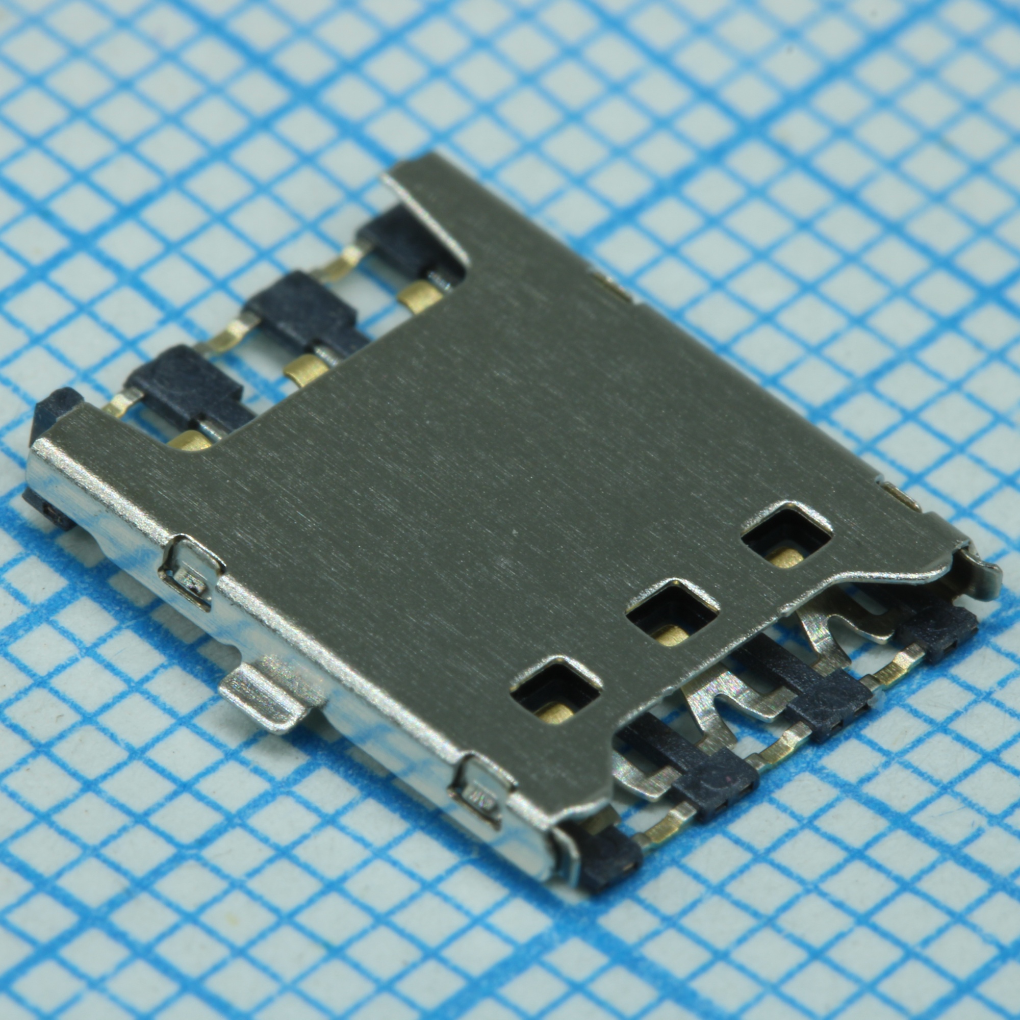 SIM8050-6-0-14-01-A - Разъем нано SIM карты 6 контактов шаг 1.45мм SMD без переключателя