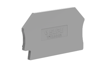 Торцевая крышка TPV2.5-2-GY-EA - Торцевая крышка для клемм TPV2.5-2…, цвет: серый