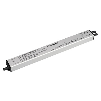 Блок питания ARPV-LG48060-LINEAR-PFC-DALI2-PD (48V, 1.25A, 60W) 034881 - Диммируемый блок питания 48V с гальванической развязкой, ток 1.25А, 60Вт, с управлением DALI, c функцией PUSH-DIM, с корректором мощности, PF>0,95. Тонкий металлический корпус IP67. 