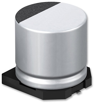 EEEFT1C470AR - Конденсатор алюминиевый электролитический 47мкФ 16В ±20% (4 X 5.8мм) для поверхностного монтажа 0.85 Ом 160мА 2000час 105°С автомобильного применения лента на катушке