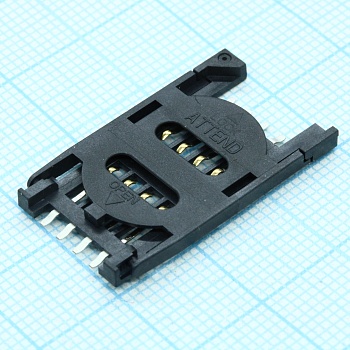 115B-BAA0-R01 - Сокет Mini SIM карты с крышкой