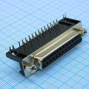 DS1037-01-25FNAKT74 - Розетка 25 pin на плату 9.4мм