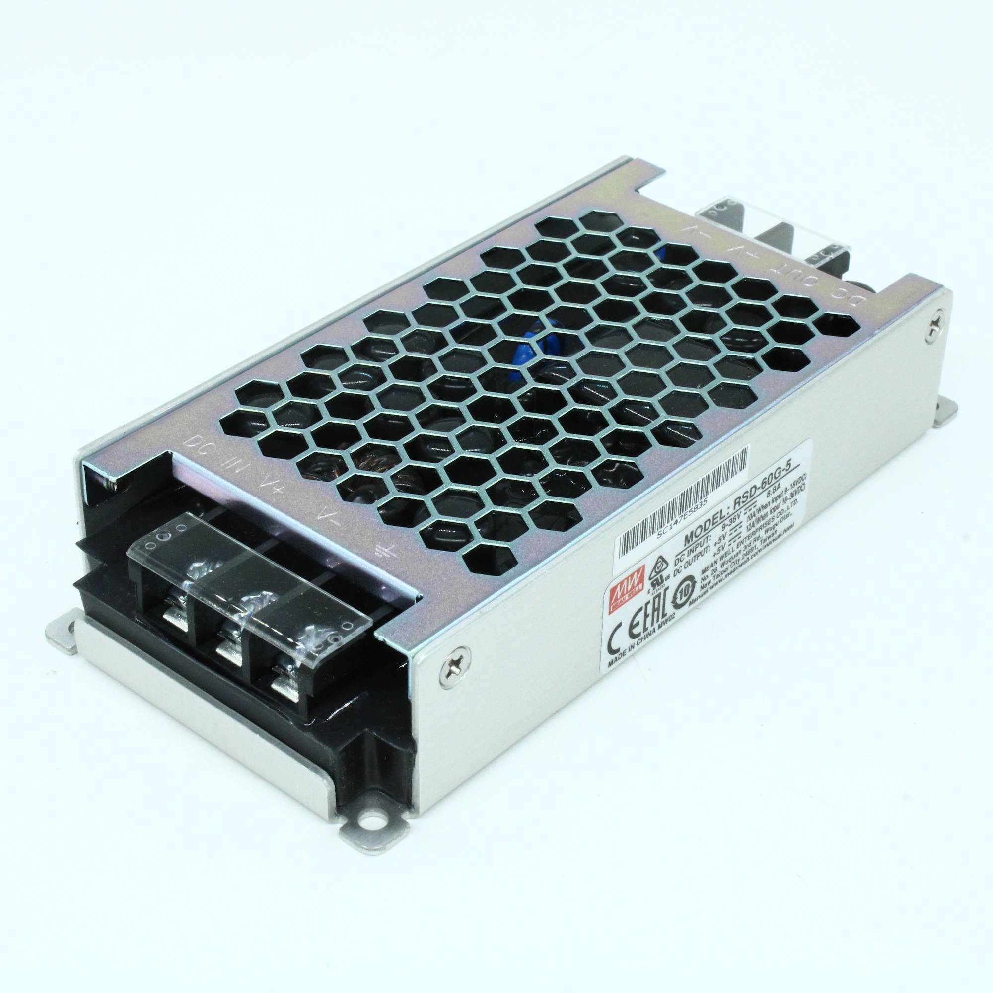 RSD-60G-5 - DC-DC, 60Вт, вход 9…36В, выход 5В/12А, изоляция 4000В DC, в кожухе 128х60х25мм, -40…+70°С