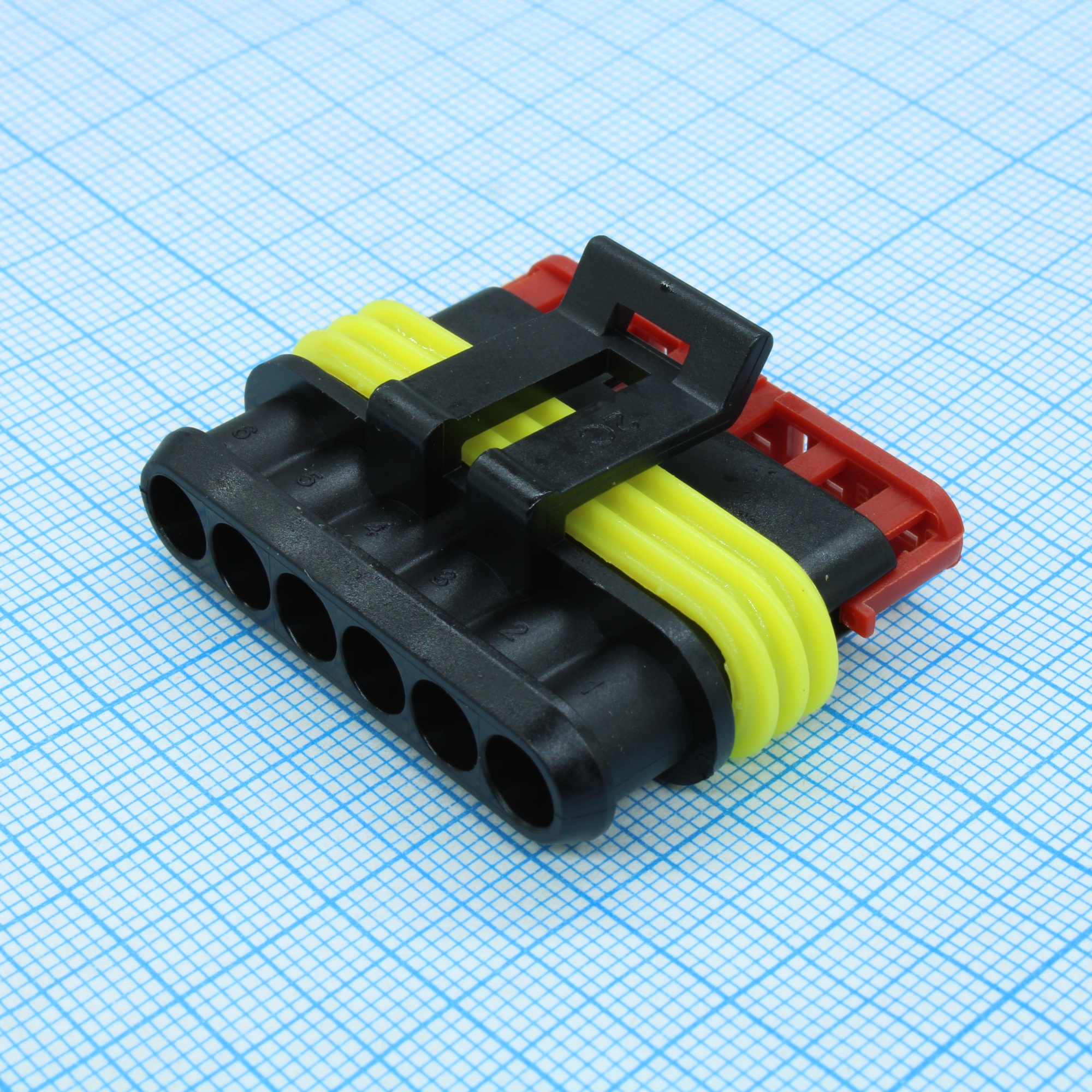 CKK7061-1.5-21 - Корпус разъема, серия 1.5, розетка, 6 контактов, шаг-6мм Operating Voltage 24V