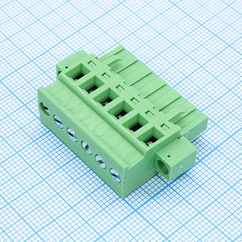 2EDGKAM-5.0-06P-14-00A(H) - Разъемный клеммный блок, 6 контактов. Серия 2EDGKAM-5.0