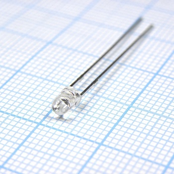 L-7104SEC - Светодиод 3мм/оранжевый/601нм/480-1300мкд/прозрачный/34°