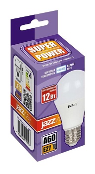 Лампа светодиодная LED 12w E27 4000K груша 230/50 5019607