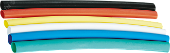 Набор термоусадочных трубок 4/2 (6 цветов по 3шт) 10см 17564