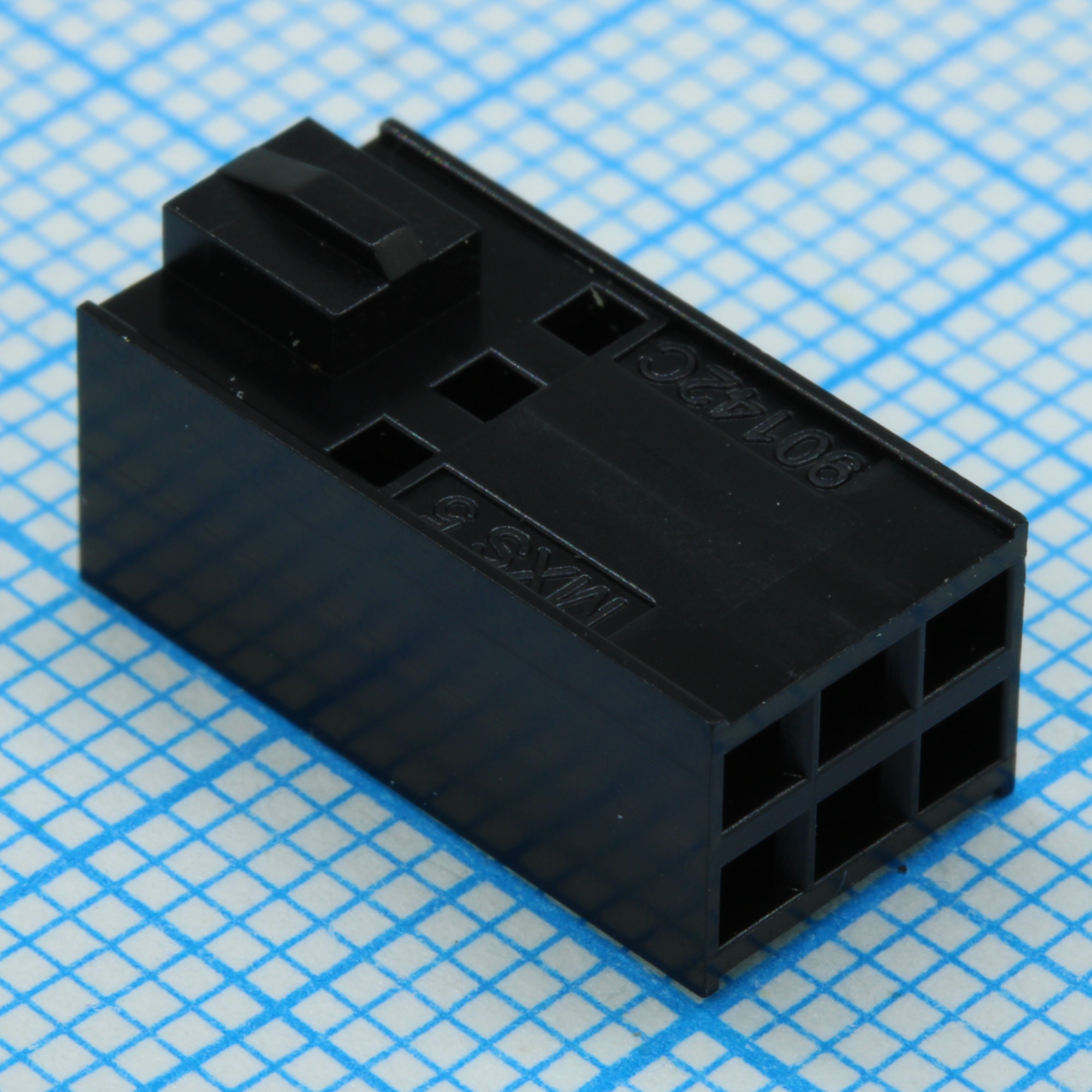 901420006 - Корпус разъема RCP 6 контактов  шаг 2.54мм монтаж на кабель серия C-Grid III™ пакет