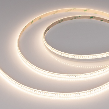 Лента герметичная RTW-SE-A280-8mm 24V Warm3000 (10 W/m, IP65, 5m) 045561 - Светодиодная лента RTW-SE-A280, герметичная IP65 (SE - силиконовое покрытие). Светодиоды 2835, 280 шт/м (1400 шт на 5м), белая плата, скотч 3M. Цвет ТЕПЛЫЙ 3000K, цветопередача CRI