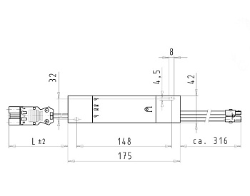 Блок питания 99.448.9999.9 - Блок питания номинальное напряжение первичной обмотки 230 В, вторичной обмотки 11,7 В, диапазон мощности 35-105 Вт, вход оконечен разъемом gesis GST 18i3, выход оконечен разъемом gesis ST16, цвет: белый, серия gesis ST16