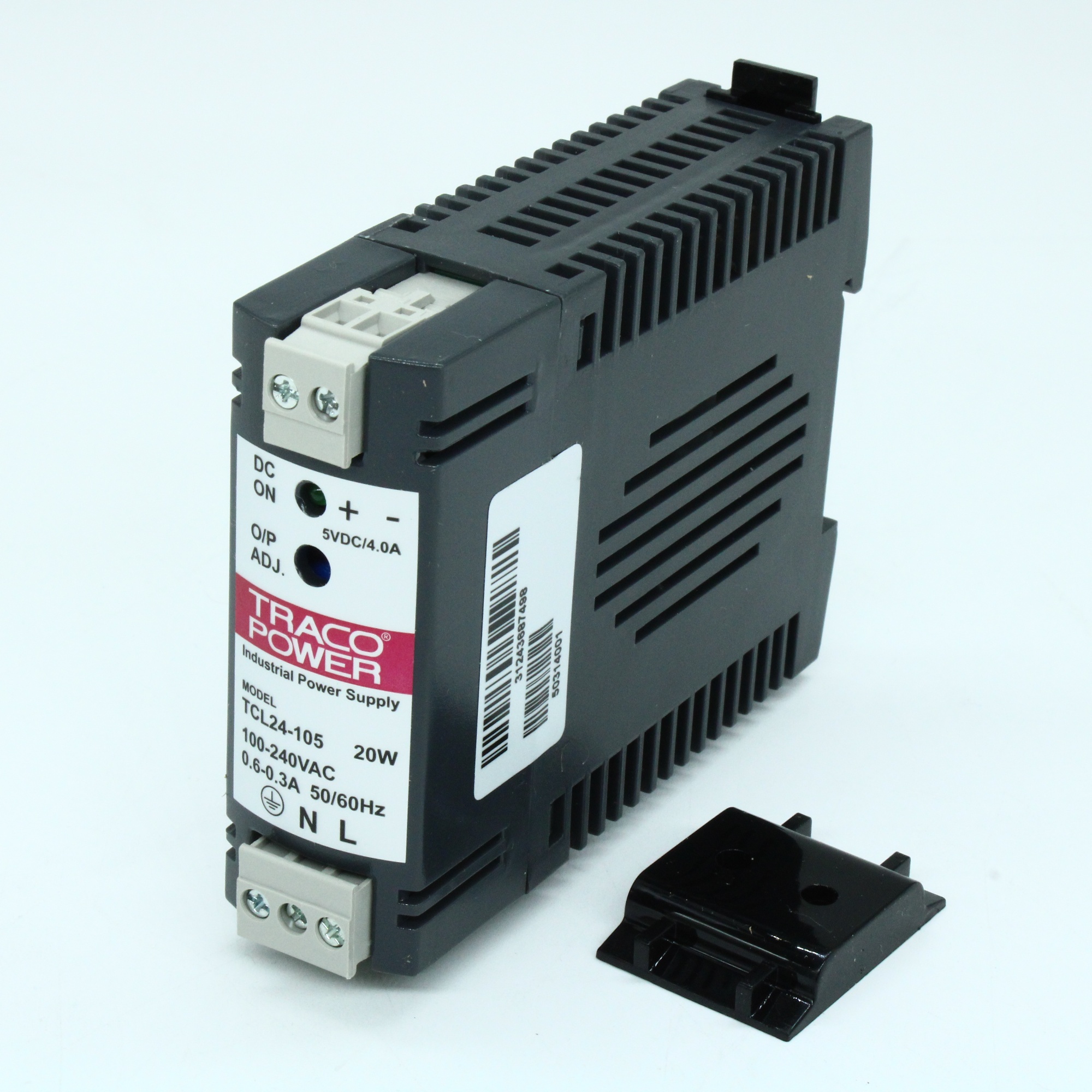 TCL 024-105 DC - DC-DC Din, 24Вт, Uвх=18…75В, Uвых=5В/5А, изоляция 1500В AC, рег.вых 5…5.25В, на DIN-рейку, 100х75х27мм, -25°С…+70°С