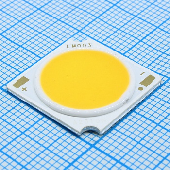 HL-LM003H384W-20B10C12(Ra4) (3000K) - 32-43W COB/ 3000K/ 36v/ 3680Lm @ 1000mA (102Lm/W)/ Ifmax=1200mA/ CRI=90/ 19x19x1,6mm/ 120°