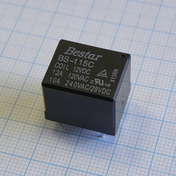 BS-115C-12A-12VDC - Реле силовое +12В/10А