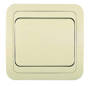 Выключатель 1-кл. СП Mimoza 10А IP20 крем./крем. 25001