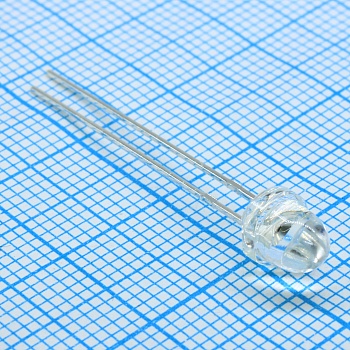 L-63SURCK - Светодиод 5мм/красный/630нм/400-600мкд/прозрачный/30°