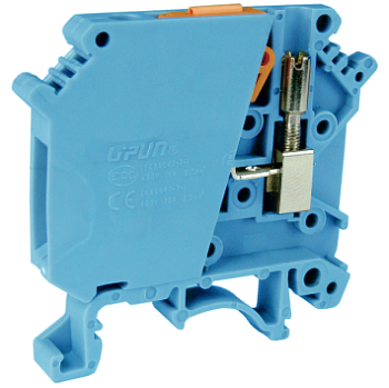 Клемма с ножевым размыкателем UKJ-2.5SK(BU) - Клемма с ножевым размыкателем, тип фиксации провода: винтовой, номинальное сечение: 2,5 мм кв., 16A, 500V, ширина: 6,2 мм, цвет: синий, тип монтажа: DIN 35