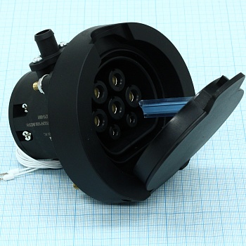 FEAC-T-032A-P1-03-0.0M-25A(H) - Розетка зарядной станции для электромобиля Type2 питание 3 фазы