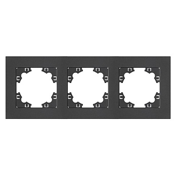 Рамка 3-м Афина универс. графит A0045-Gr