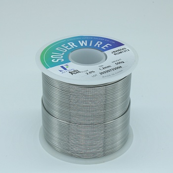 Припой 60/40 ROM1 2% флюса 1,2мм 500гр - Припой трубчатый ПОС-60 с галогеносодержащим слабоактивным флюсом ROM1, d 1,2мм, 500 г