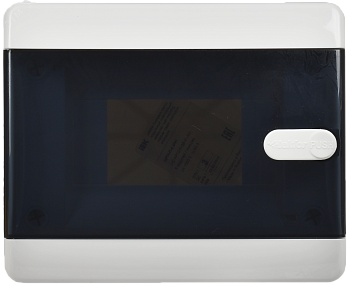 Корпус пластиковый навесной на 6 модулей ЩРН-П-6 IP41 UNION Compact черная прозрачная дверь UIC-KP12-N-06-41-K01