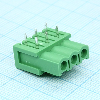 2EDGA-5.08-03P-14-00A(H) - Блок клеммный соединительный 3 контакта шаг 5.08мм на плату
