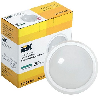 Светильник светодиодный ДПО 5032Д 12Вт 4000К IP65 круг бел. с ДД LDPO1-5032D-12-4000-K01