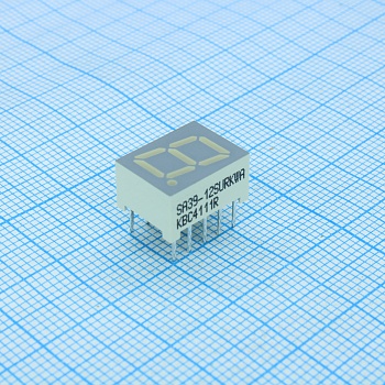 SA39-12SURKWA - 1 разрядный индикатор 9,9мм/красный/630нм/5600....12000мКд/ОА