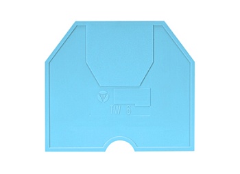 Пластина разд. TW 6 BLAU - Разделительная пластина, для клемм WK 6..., цвет: синий