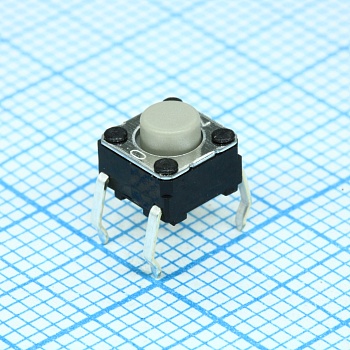 B3F1022 - Кнопка тактильная 6х6 h=5мм (3.4мм+толкатель 1.6мм) 1.47N 0,05A 24В