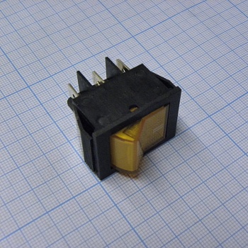 SWR 202-2B7 Ч/Ж IRS - Переключатель клавишный с подсветкой