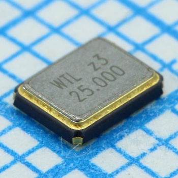 WTL3M85524FO - Резонатор кварцевый: 25МГц, 30ppm, Cшунт = 5пФ, Cнагр = 12пФ