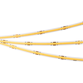 Лента COB-X320-8mm 24V White6000(8 W/m, IP20, CSP, 5m) 039020 - Лента COB сплошной засветки без видимых светодиодов. Светодиоды CSP 320 шт/м. Цвет свечения БЕЛЫЙ 6000K, высокий индекс цветопередачи CRI>90, световой поток 680 лм/м, угол 175°. Мощность 8 Вт