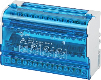 NO-224-17 Шины на DIN-рейку в корпусе (кросс-модуль) ШНК 4х15 3L+PEN (40/840) Б0043935