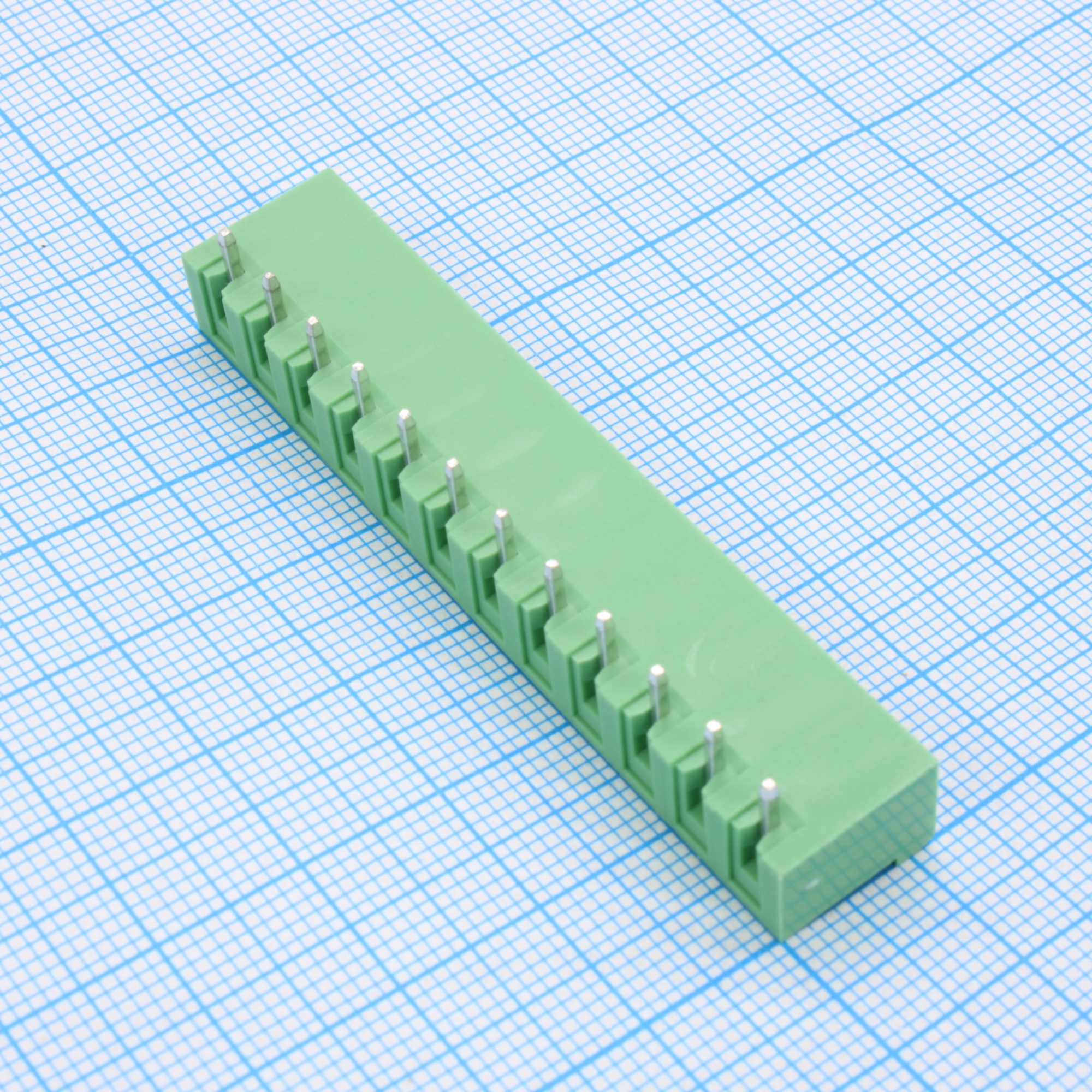 2EGTRC-5.0-12P-14-100 - Разъемный клеммный блок на плату, 12 контактов. Серия 2EGTRC-5.0