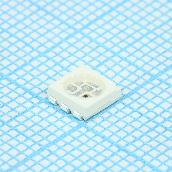 KAAF-5050RGBS-13 - Светодиод smd 5х5мм/красный/625нм/1000-1400мкд - зеленый/525нм/1300-2000мкд/синий/470нм/300-420мкд/прозрачный/120°/30-50мА