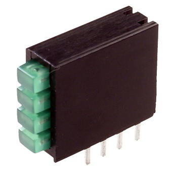 L-914CK/4GDT - Светодиодный модуль 4LEDх2х3мм/зеленый/568нм/1.8-6мкд/100°