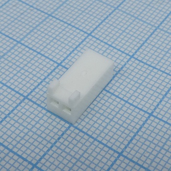 22013027 - Корпус однорядного разъема с шагом 2,54мм, серия 2695 на 2 контакта