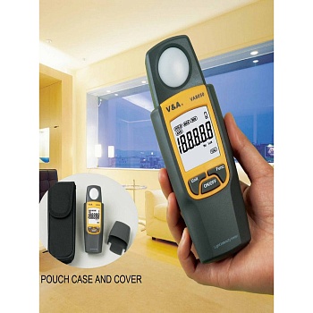 Измеритель освещенности VA-8050 - LCD, яркость 0-50000 Lux, точность-+5%+_5d, разрешен. 1Lux