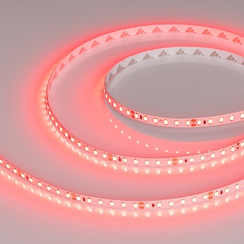 Лента RT-A120-8mm 24V Red (9.6 W/m, IP20, 2835, 5m) 008781(2) - Гибкая лента LUX, светодиоды 2X smd 2835, 120шт/м (600шт на 5м), белая плата 8мм, скотч 3М. Цвет КРАСНЫЙ. Питание 24В, мощность 9,6 Вт/м (48 Вт на 5м), угол 120°. Размеры 5000х8х1,5 мм. Мин.о