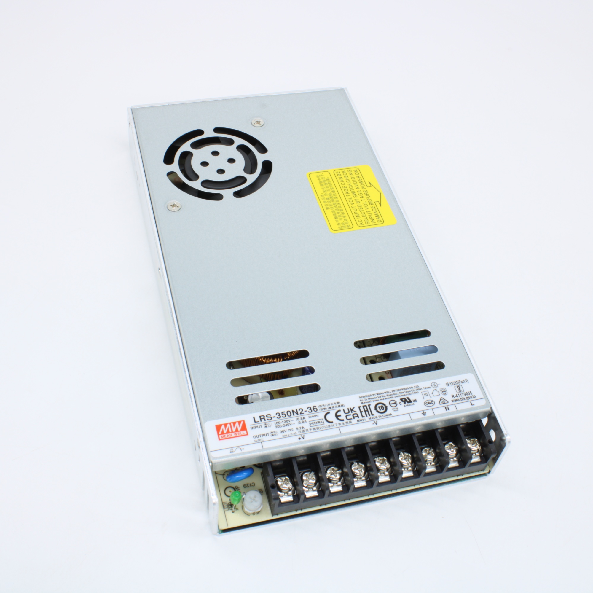 LRS-350N2-36 - Преобразователь АC/DC в кожухе, 350 Вт, выход 36 В/9.7 А
